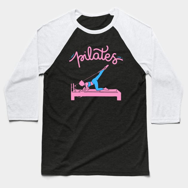 Pilates Baseball T-Shirt by MtWoodson